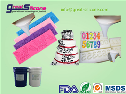 GS-A10 soft food grade rtv-2 silicone rubber for decorative lace mold