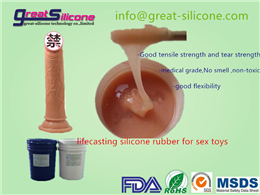 GS-605 extreme soft medical grade lifecasting silicone rubber for silicone dildo
