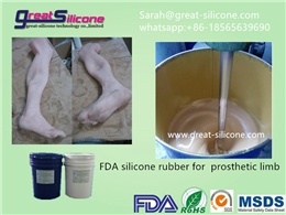 GS-630skin safe lifecasting silicone rubber for silicone prosthetic limbs