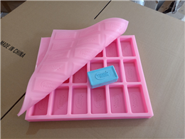 Custom Made Silicone Soap Mold with Lids Silicone Tray for Soap Bar Making