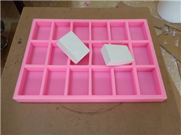 15Cavity Rectangle Shaped Cutsom Soap Molds Sturdy But Flexible Soap Making Mold